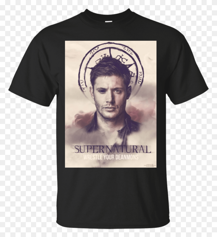 1039x1143 Supernatural Dean Winchester Shirts Wrestle Your Deanmons Supernatural Poster, Clothing, Apparel, Person HD PNG Download