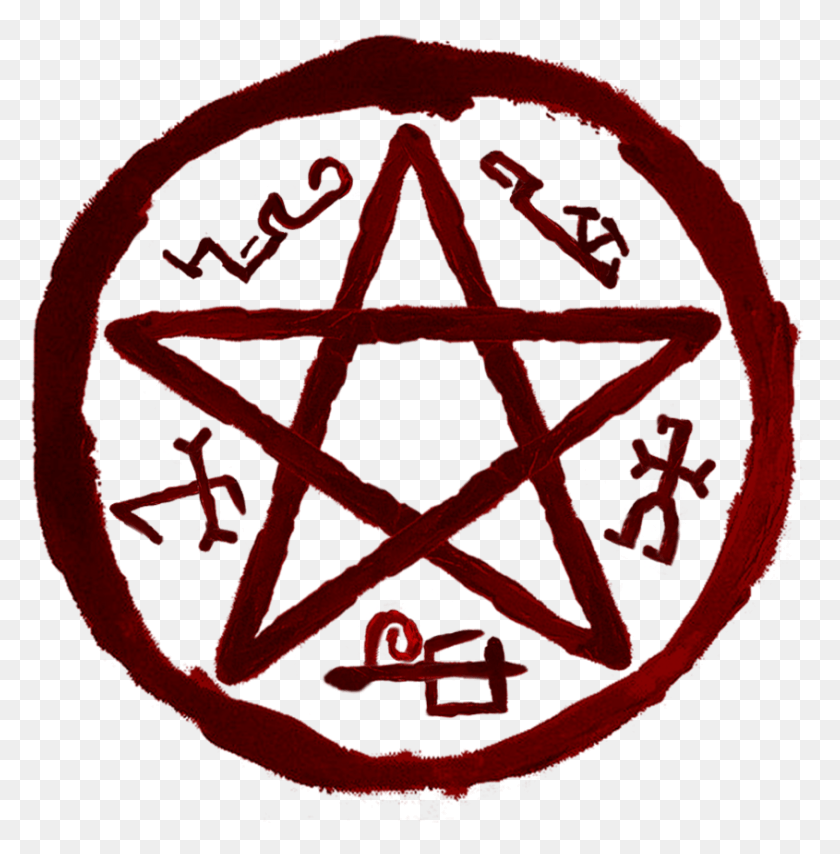 845x861 Supernatural Tumblr Svg Library Supernatural Symbols, Symbol, Star Symbol, Logo HD PNG Download
