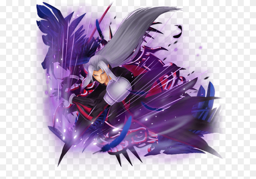 Supernova Sephiroth Kingdom Hearts Union X Sephiroth, Purple, Graphics, Art, Publication Clipart PNG