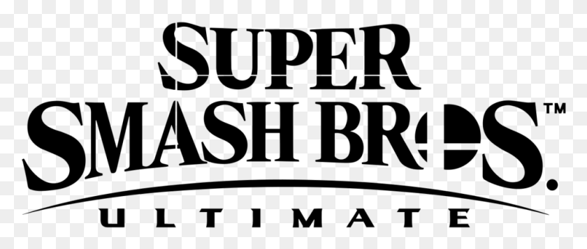 983x375 Супермашброс Super Smash Bros Ultimate Logo, Серый, Мир Варкрафта Png Скачать