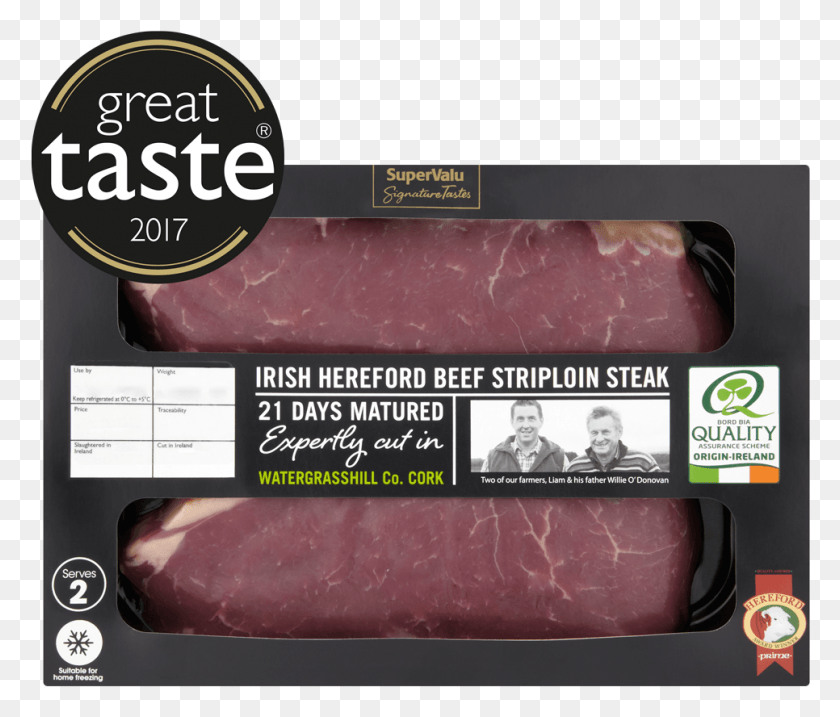 966x814 Supervalu Signature Tastes Irish Hereford Beef Striploin Pastrami, Person, Human, Pork HD PNG Download