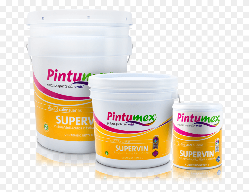 666x588 Supervin Fam Pintumex, Paint Container, Yogurt, Dessert HD PNG Download