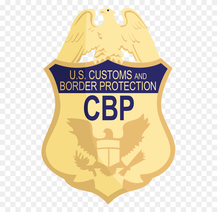 519x759 Supervisory Cbp Officer Second Line Cbp Border Patrol Agent Logo, Symbol, Trademark, Label HD PNG Download