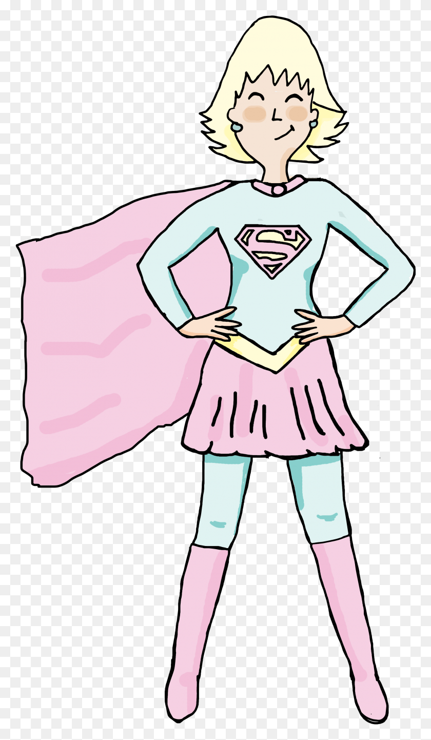 2294x4066 Superwoman Madre Apuros Culpable Ayudarte Estudio Psicologa Cartoon, Clothing, Apparel, Person HD PNG Download