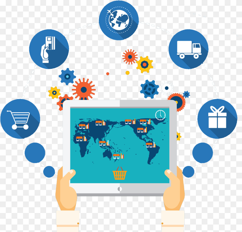 Supply Chain, Computer, Electronics, Network, Outdoors Sticker PNG