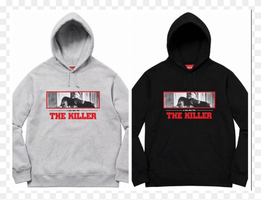801x598 Supreme 18Fw The Killer Bloody Double Hoodie Marvin Gaye Hoodie Supreme, Одежда, Одежда, Толстовка Png Скачать