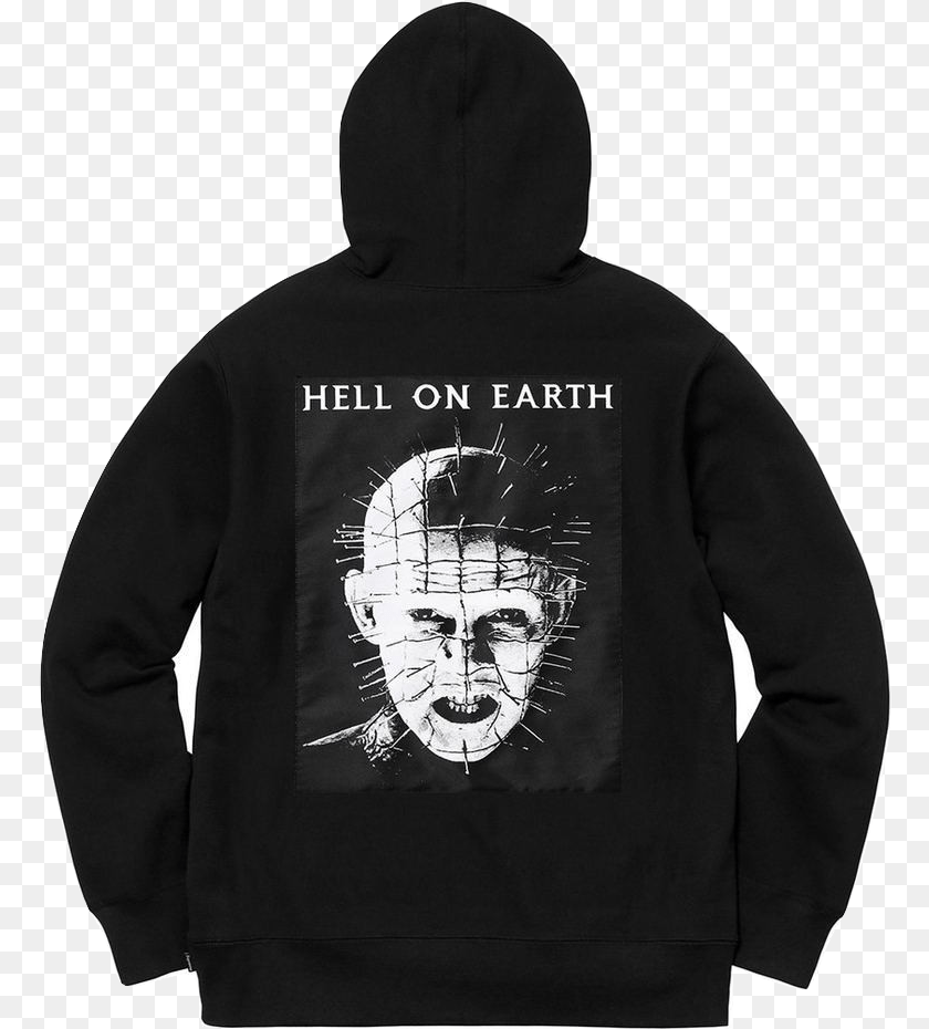 Supreme Hellraiser Zip Up, Clothing, Hood, Hoodie, Knitwear Clipart PNG