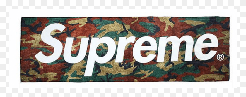 901x316 Логотип Supreme Camo, Коврик, Военный, Военная Форма Hd Png Скачать