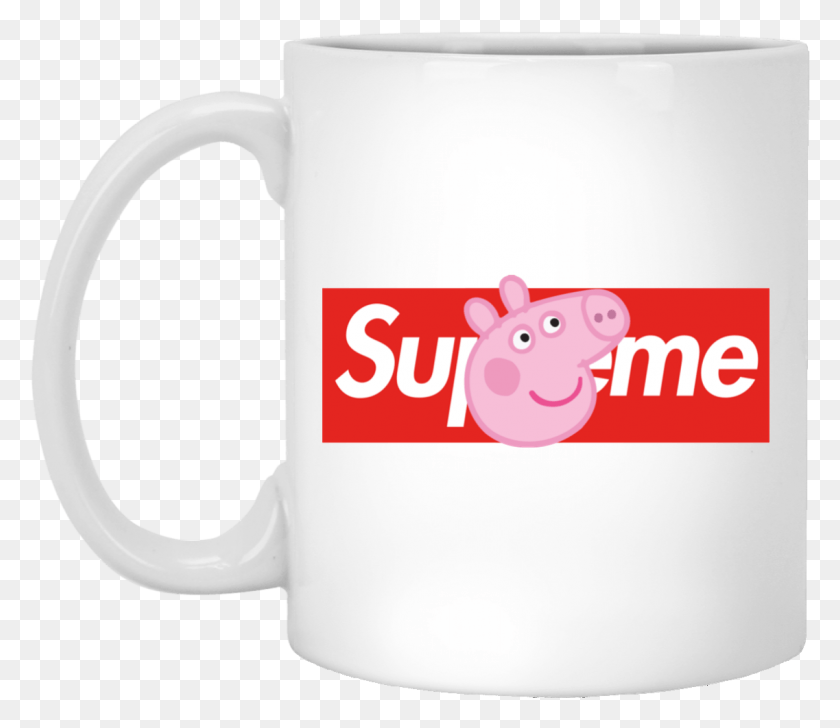 1137x974 Supreme Peppa Pig Shirt Peppa Pig Supreme, Coffee Cup, Cup, Soil HD PNG Download
