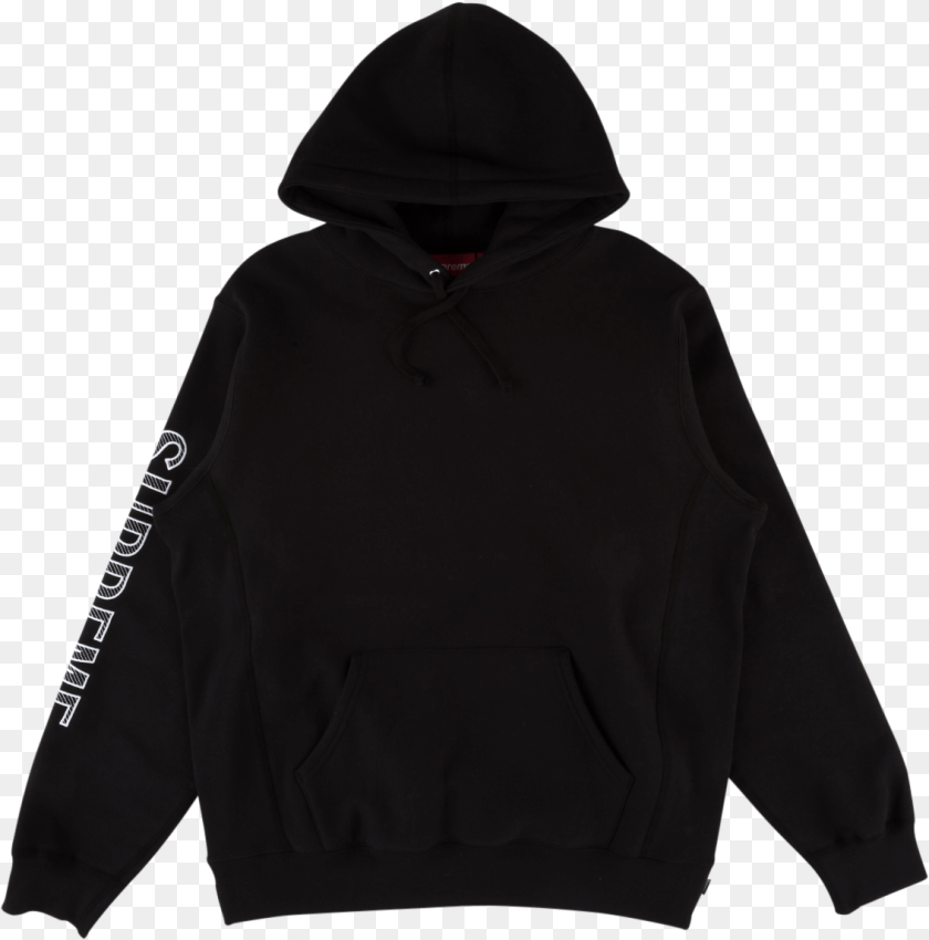 1134x1148 Supreme Sleeve Embroidery Hoodie Ss Hoodie, Clothing, Hood, Knitwear, Sweater PNG