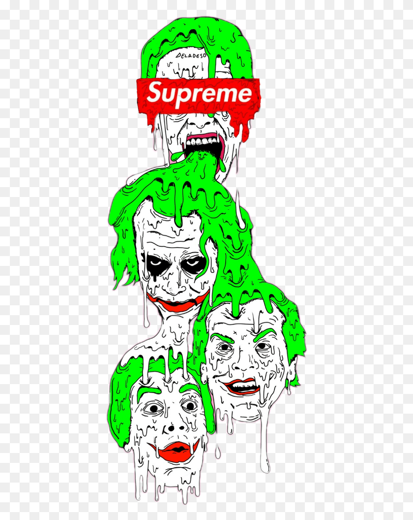 411x996 Supreme Sticker Grime Art, Person, Human, Graphics HD PNG Download