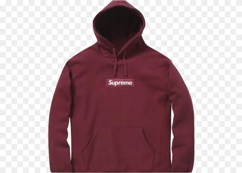 Supreme Wine Box Logo Hoodie, Clothing, Hood, Knitwear, Sweater Sticker PNG