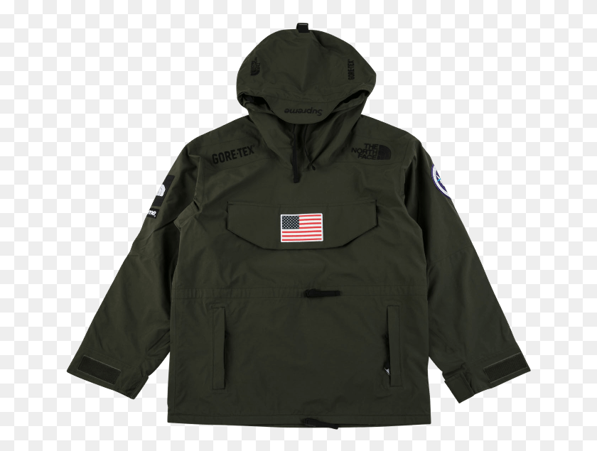 656x575 Supreme X The North Face Trans Antarctica Expedition Hoodie, Clothing, Apparel, Jacket HD PNG Download