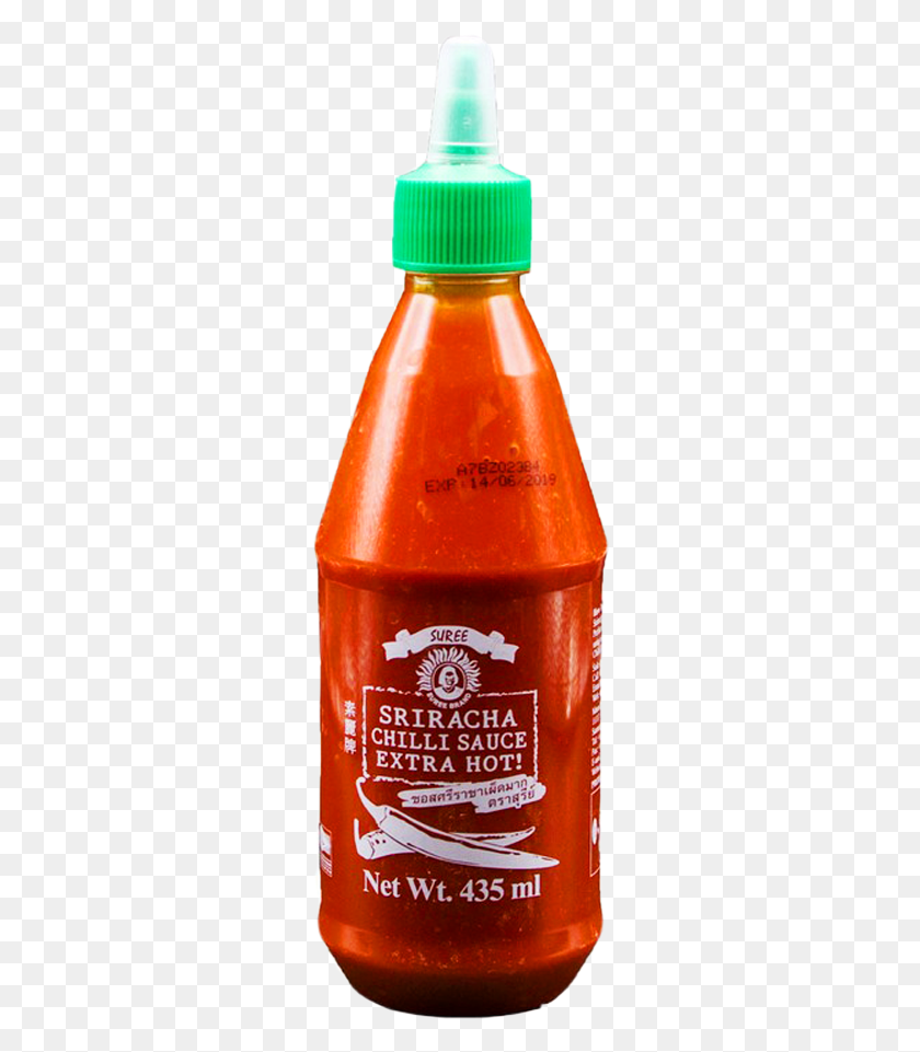272x901 Suree Sauce Chili Sriracha Extra Hot 435 Ml Plastic Bottle, Beverage, Drink, Ketchup HD PNG Download