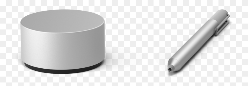 742x232 Surface Dial Microsoft Surface Studio Dial Box, Cylinder, Tape, Pen HD PNG Download