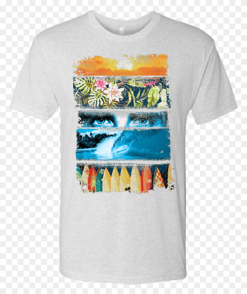 951x1145 Surfing 39abstract Surfer39 Crew Neck T Shirt T Shirt, Clothing, Apparel, T-shirt HD PNG Download