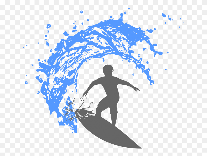 656x574 Surfing Images Clip Art Surfer On An Ocean Wave Vector, Water, Sea, Outdoors HD PNG Download