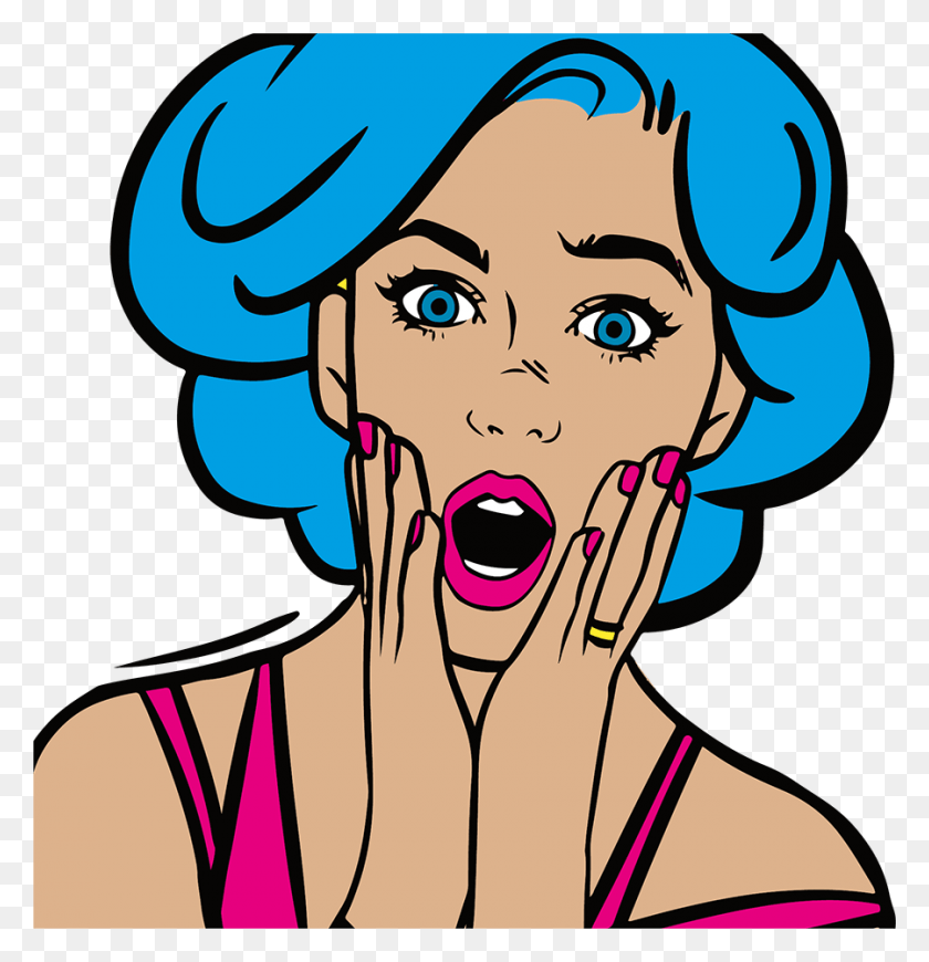 900x935 Surprised Animated Woman Can T Believe You Wore, Face, Head, Graphics HD PNG Download