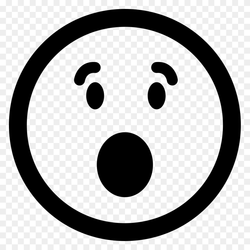 981x980 Surprised Emoticon Square Face With Open Eyes And Mouth Number Two In A Circle, Stencil, Bowling, Disk HD PNG Download