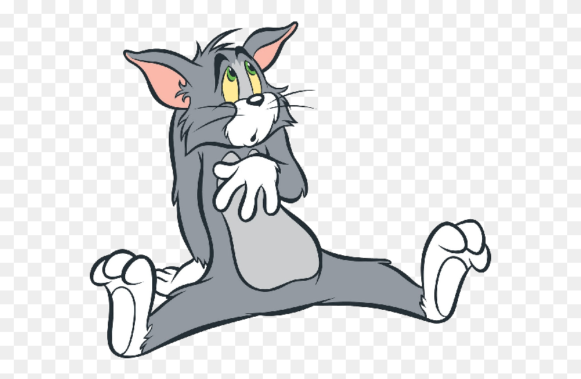 581x488 Surprised Tom Tom And Jerry Tom Sitting, Mammal, Animal, Pet HD PNG Download