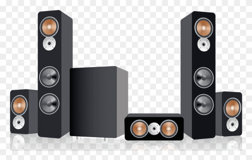 845x516 Surround Sound System Black Friday 2018 Deals Dj System Transparent Background, Electronics, Speaker, Audio Speaker HD PNG Download