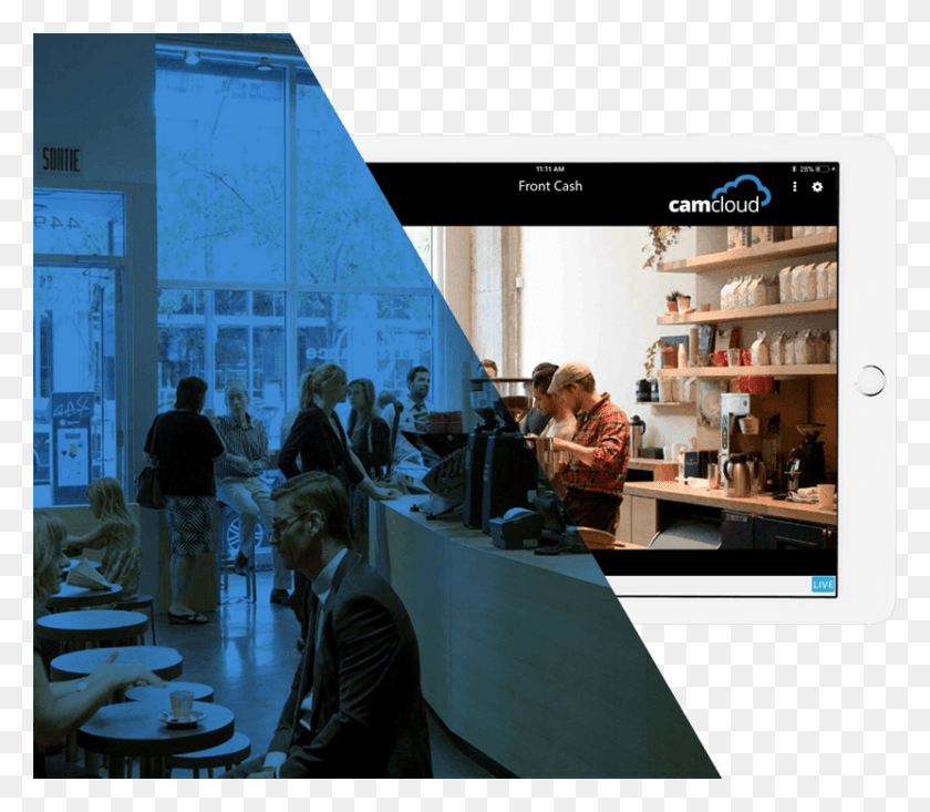 830x717 Descargar Png Vigilancia Para Restaurantes Y Minoristas Las Mejores Cafeterías En Montreal, Persona, Restaurante, Diseño De Interiores Hd Png