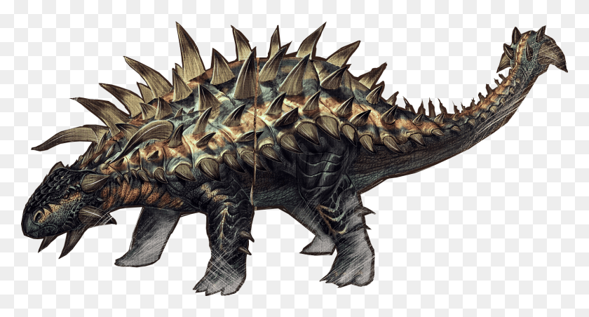 1529x770 Descargar Png Supervivencia Evolved Tyrannosaurus Ankylosaurus Gallimimus Ark Survival Evolved Todos Los Dinos, Dinosaurio, Reptil, Animal Hd Png