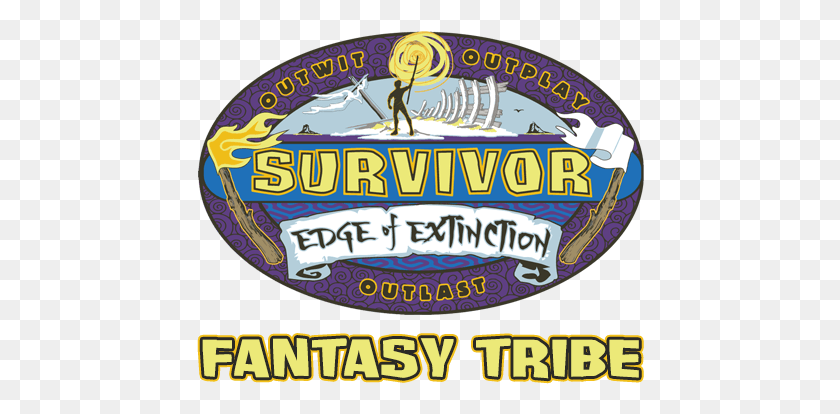 448x354 Descargar Png Survivor Fantasy Tribe Survivor Edge Of Extinction Logo, Circo, Actividades De Ocio, Aventura, Hd Png