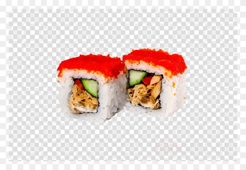 900x600 Sushi Clipart California Roll Sushi Japanese Cuisine Black Key Clip Art, Burger, Food HD PNG Download