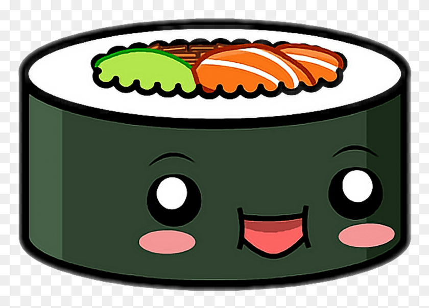 1024x715 Sushi Sushistickers Kawaii Lol Freetoedit Kawaii Sushi, Dutch Oven, Pot, Meal HD PNG Download