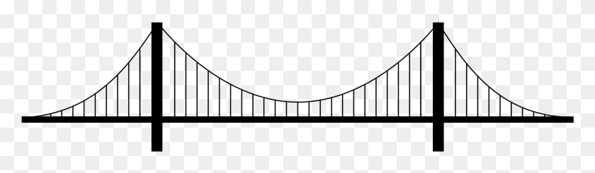 1858x440 Висячий Мост Мост Прозрачный Фон, Серый, World Of Warcraft Hd Png Скачать