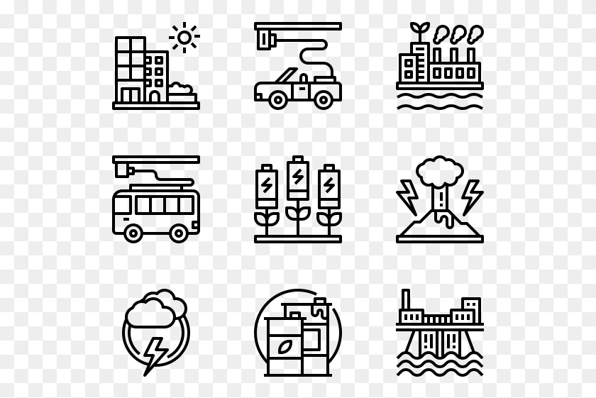 525x501 Sustainable Energy Manufacturing Icons, Gray, World Of Warcraft HD PNG Download