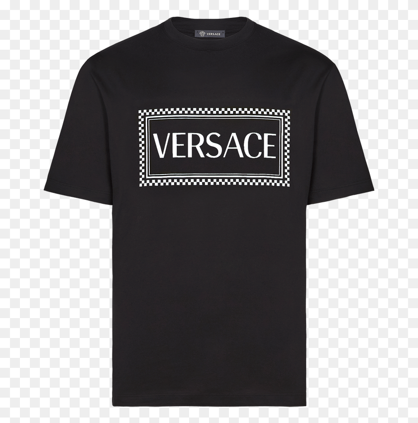 671x791 Descargar Png / Camiseta Sostenible Con El Logotipo De Versace Vintage De Los 90, Dampg King, Yo Estuve Allí, Ropa, Vestimenta, Camiseta Hd Png