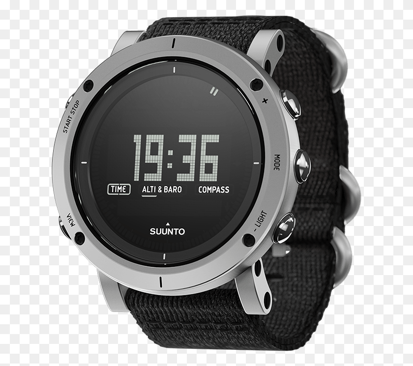 631x685 Suunto Core All Black Military Watch Review Suunto Essential Black, Wristwatch, Digital Watch HD PNG Download