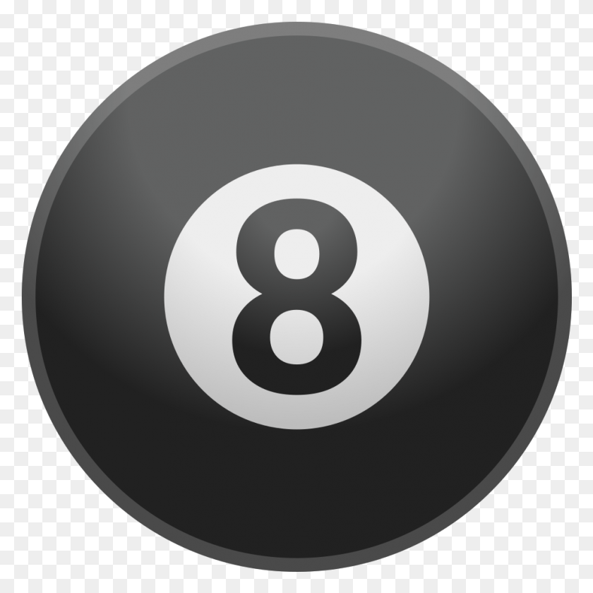 961x961 Svg 8 Ball Emoji, Number, Symbol, Text HD PNG Download