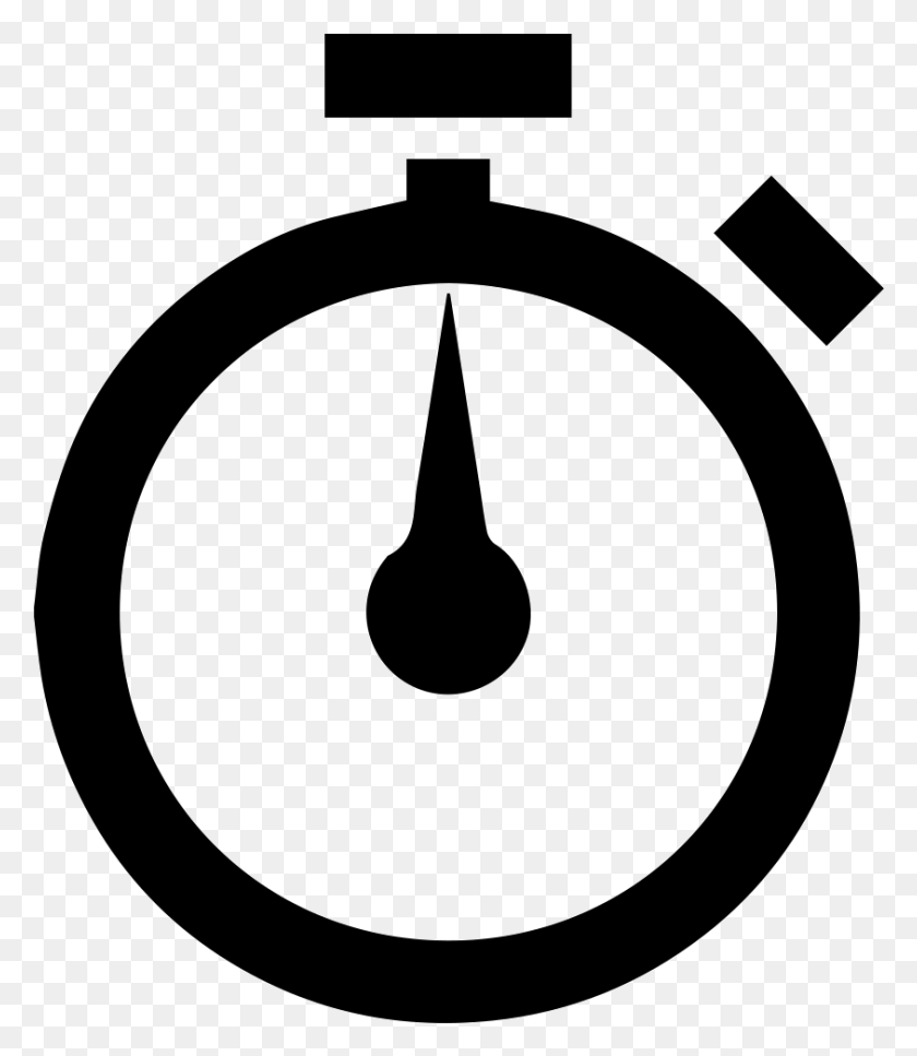 843x981 Svg Black And White Computer Icons Timer Clip Art Clock Timer Vector, Shooting Range, Text, Symbol HD PNG Download