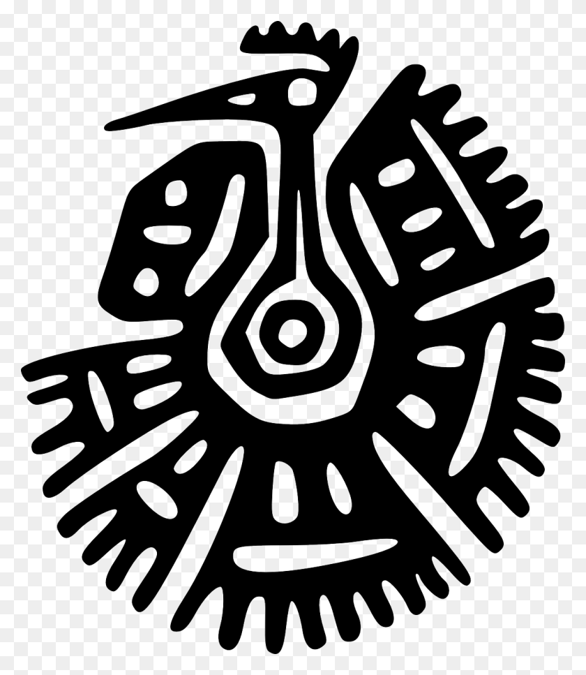 1100x1280 Svg Black And White Free Image On Pixabay Mexican Art, Stencil, Symbol, Emblem HD PNG Download