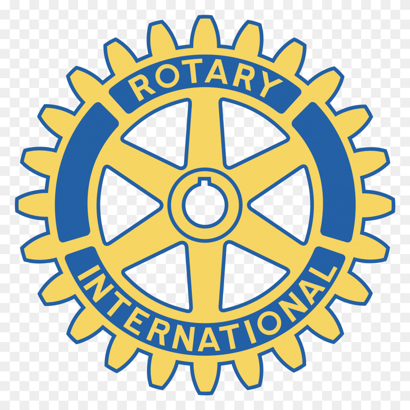 2265x2263 Descargar Png Blanco Y Negro Biblioteca Rotary International Logo Club Rotario Logo Vector, Máquina, Rueda, Engranaje Hd Png