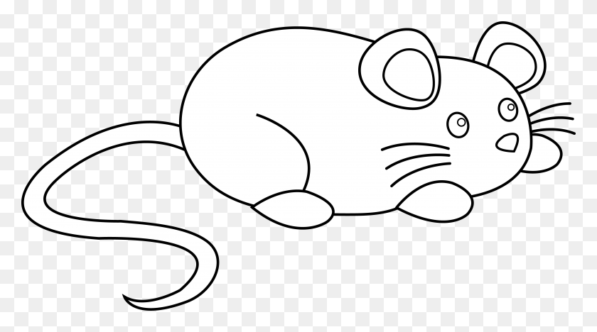 7123x3735 Svg Black And White Outline Viewing Gallery Panda Free Cute Rat Cartoon Black And White, Spiral, Text HD PNG Download