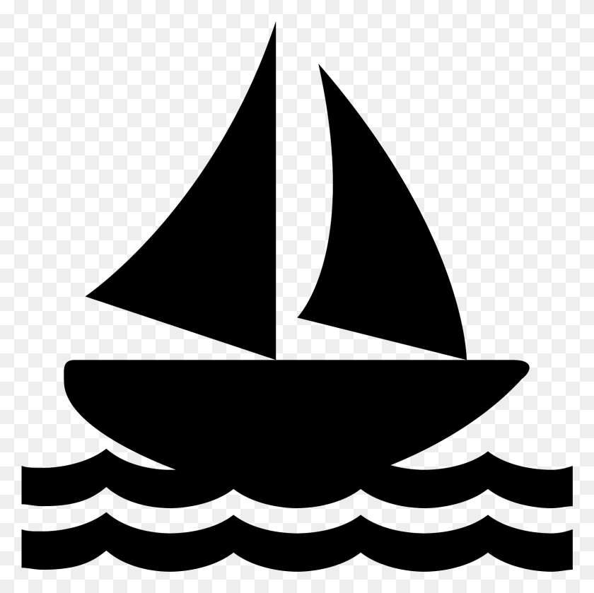 1577x1576 Svg Черно-Белая Иконка Парусной Лодки Бесплатная Иконка Лодки, Серый, World Of Warcraft Hd Png Скачать