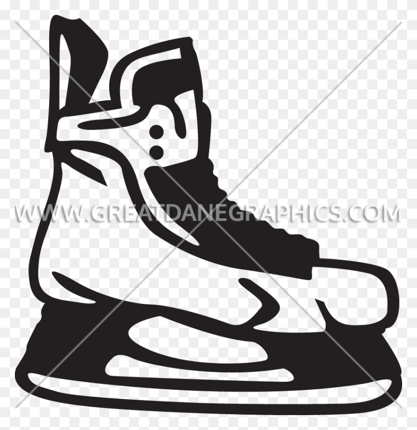 825x853 Svg Black And White Stock Hockey Skate Clipart Hockey Ice Skate Clip Art, Sport, Sports HD PNG Download