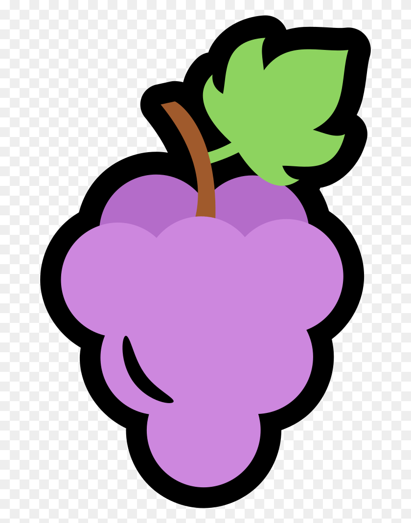 677x1009 Svg Cartoon Grape, Plant, Fruit, Food HD PNG Download