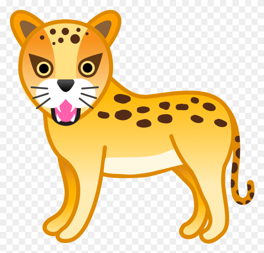 977x936 Svg Cheetah Emoji, Mammal, Animal, Wildlife HD PNG Download