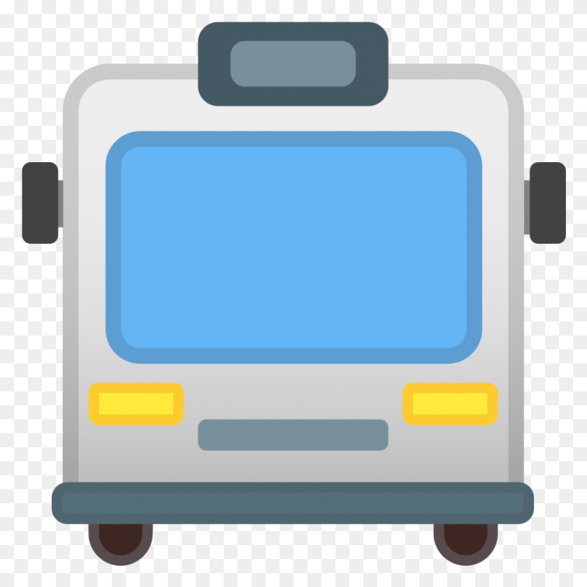 833x834 Descargar Png Svg Emoji Autobus, Van En Movimiento, Van, Vehículo Hd Png