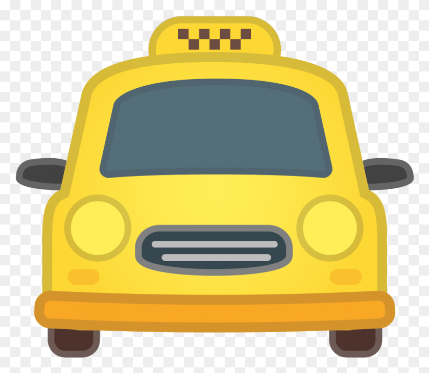961x827 Svg Emoji Taxi, Car, Vehicle, Transportation HD PNG Download
