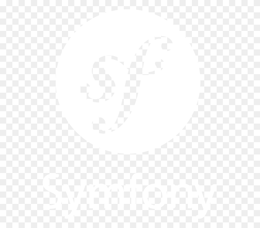 563x678 Svg Eps Symfony Logo White, Text, Label, Symbol HD PNG Download