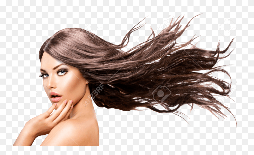1300x756 Svg Free Blowing In Wind Hairstyles Women Reference Model With Hair Blowing, Face, Person, Human HD PNG Download