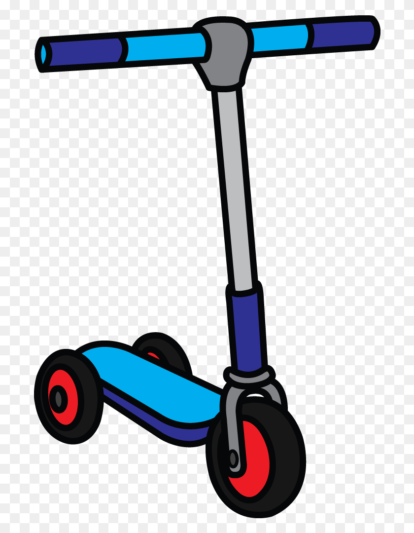 704x1020 Svg Free Scooter Drawing Imagination Scooter Draw, Vehicle, Transportation HD PNG Download