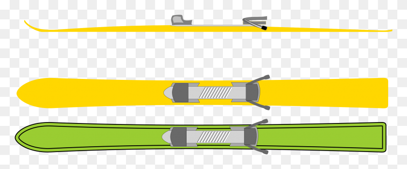2375x880 Svg Free Stock Skis Generic Big Image Skis Clipart, Torpedo, Bomb, Weapon HD PNG Download