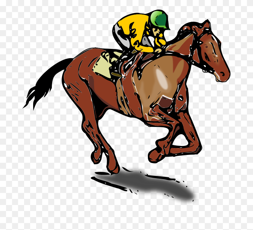 695x703 Svg Freeuse Clipart Race Horse Horse Racing Transparent Clip Art, Equestrian, Mammal, Animal HD PNG Download